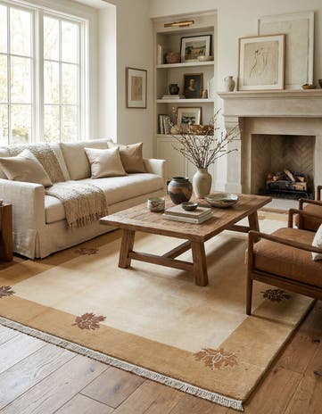 6' 6 x 10' Hand Knotted Darya Wool Rug