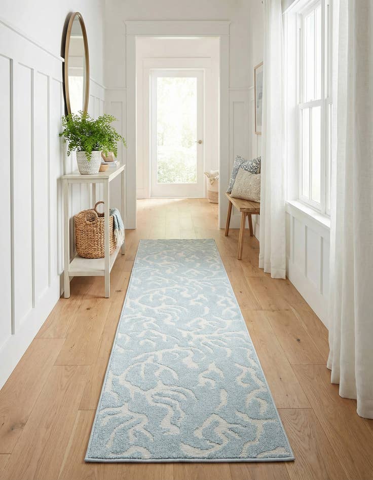 Detail image of 2' x 8'  Washable Sabrina Soto Indoor / Outdoor Runner Rug