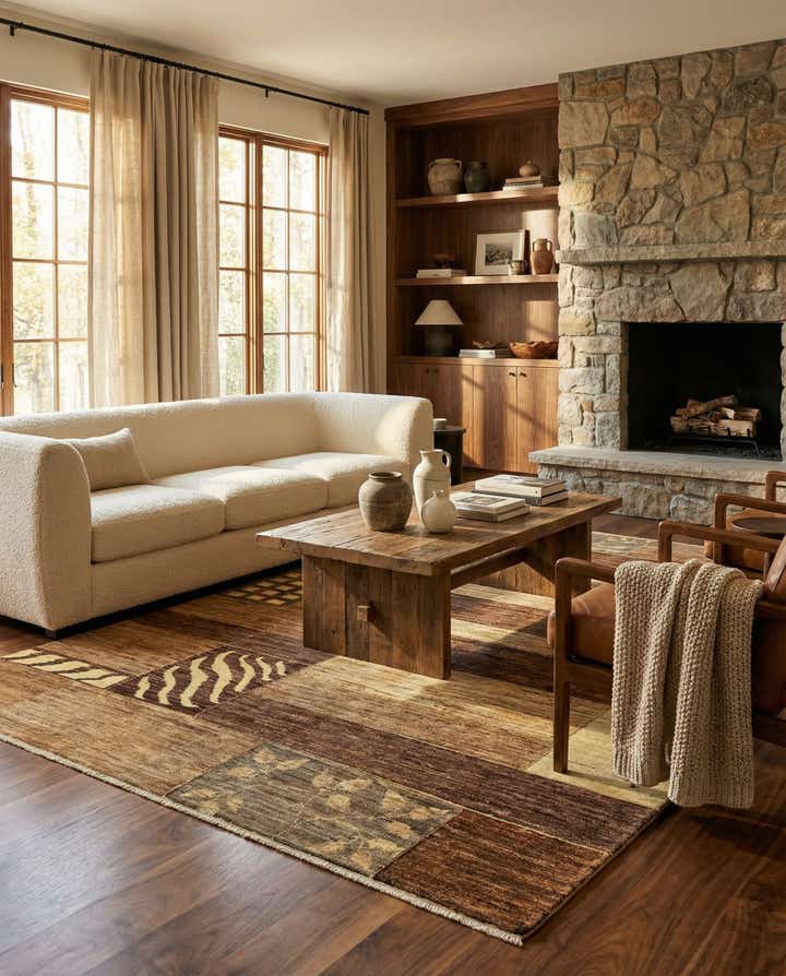 4' 11 x 6' 6 Juma Wool Rug