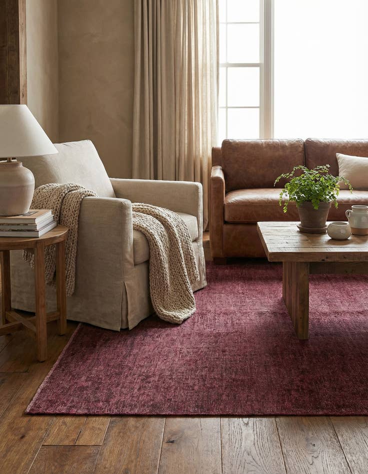 Detail image of 4' 5 x 6' 3  Hand Knotted Ultra Vintage Persian Wool Rug