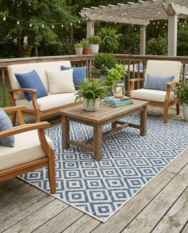 4' x 6' Easy-Clean Jill Zarin Costa Rica Indoor / Outdoor Rug