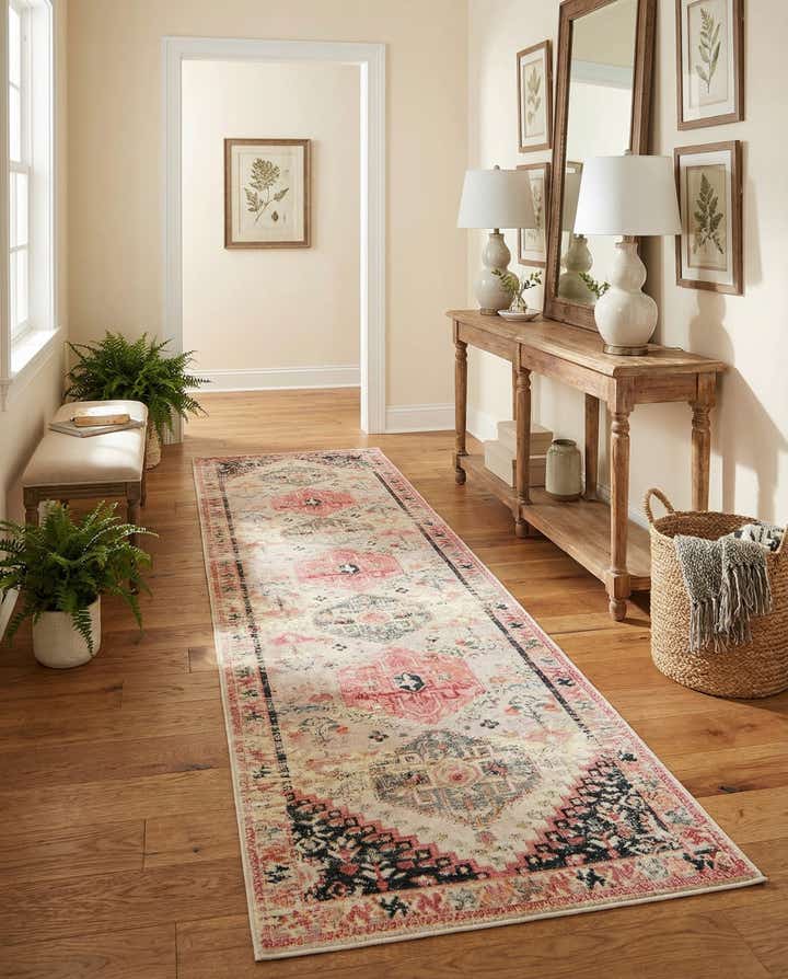 2' 7 x 10' Easy-Clean Traditional Indoor / Outdoor Runner Rug