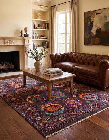 5' 3 x 7' Hand Knotted Ariana Ziegler Rug