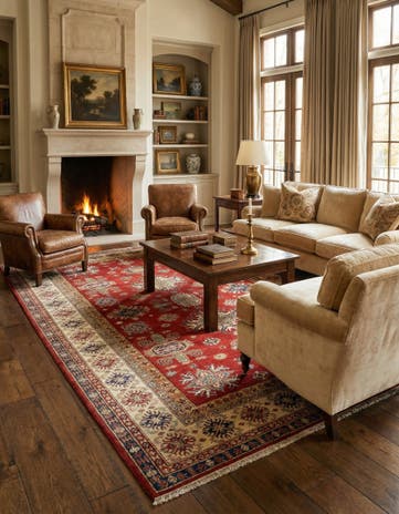 6' 9 x 10' 1 Kazak Wool Rug