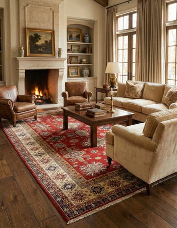 6' 9 x 10' 1 Kazak Wool Rug