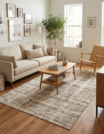 Jill Zarin Light Brown Uptown Lexington Avenue Rug