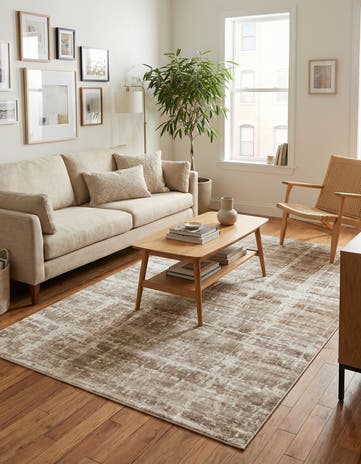 Jill Zarin Light Brown Uptown Lexington Avenue Rug