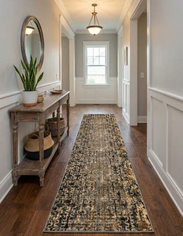 Blue Saturn Runner Rug