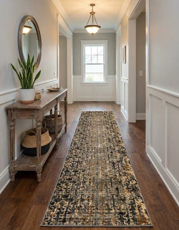 Blue Saturn Runner Rug