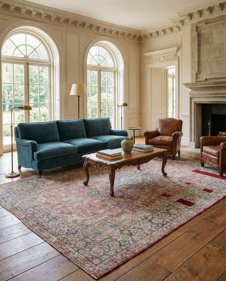 8' 5 x 12' 9 Hand Knotted Ultra Vintage Persian Wool Rug