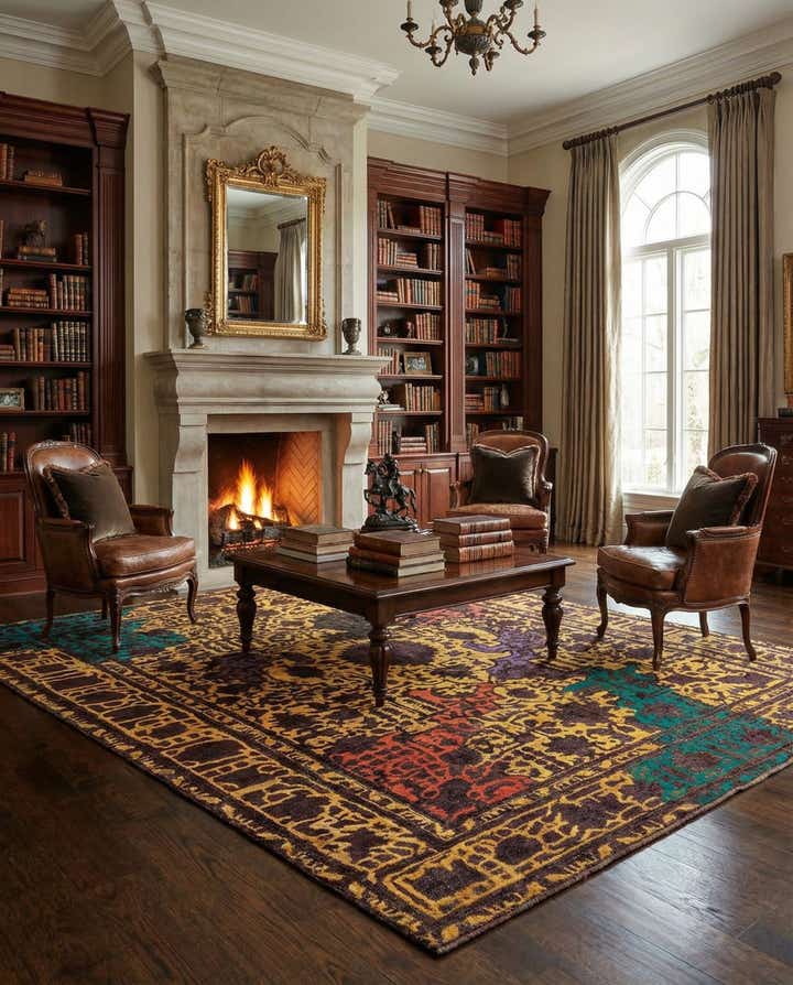 7' 5 x 10' 11 Vintage Royal Wool Rug