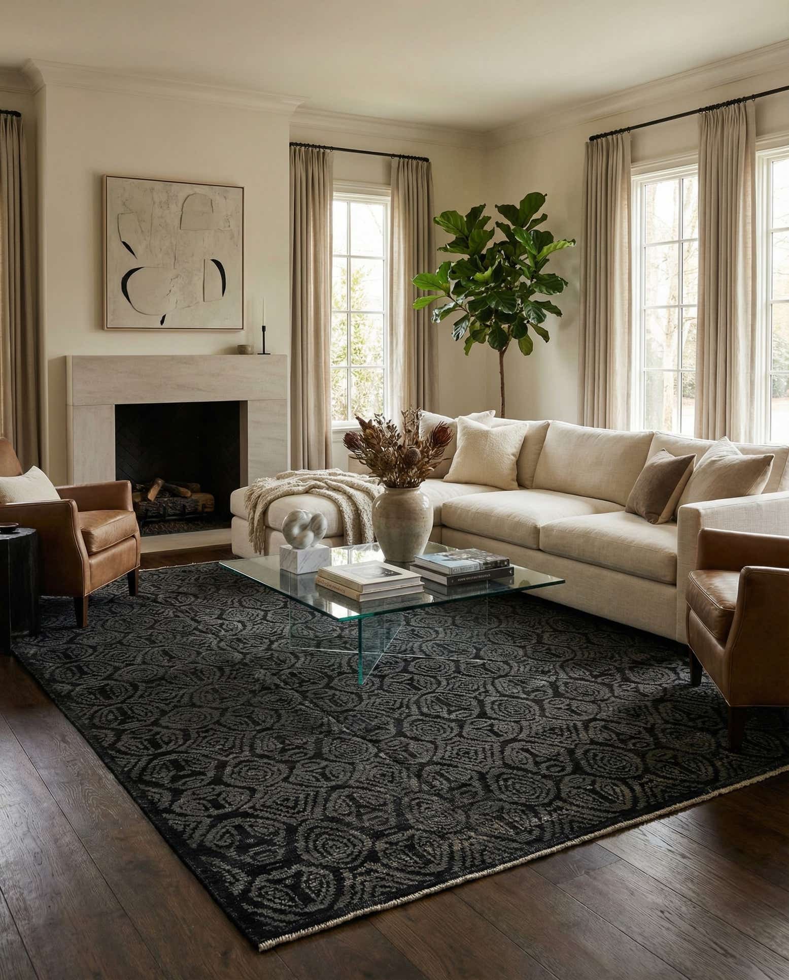 295cm x 370cm Hand Knotted Darya Wool Rug