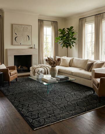 9' 8 x 12' 1 Hand Knotted Darya Wool Rug