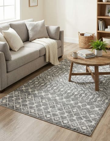 4' x 6' Moroccan Trellis Rug