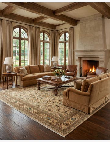 13' x 20' 6 Hand Knotted Peshawar Ziegler Rug