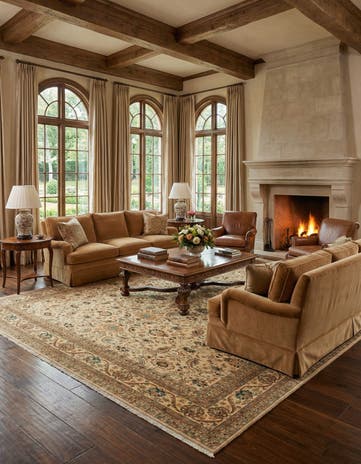 13' x 20' 6 Hand Knotted Peshawar Ziegler Rug