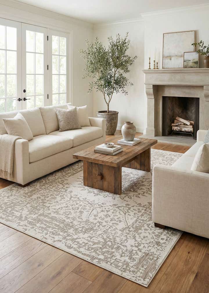 10' x 14' Easy-Clean Traditional Indoor / Outdoor Rug