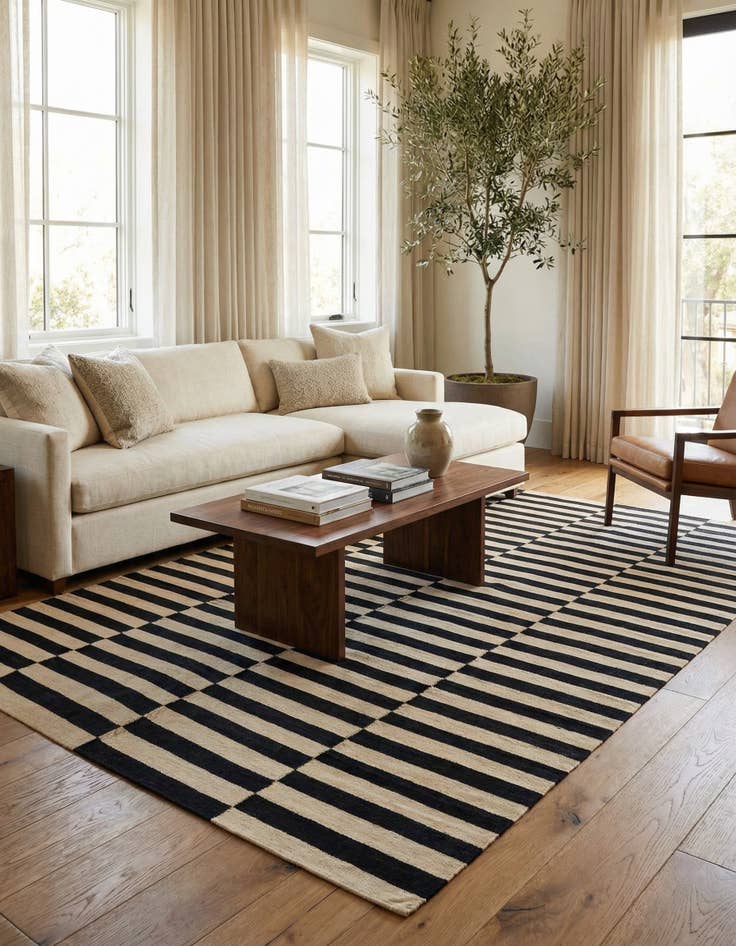 Detail image of 8' 3 x 11' 1  Hand Woven Kilim Modern Wool Rug