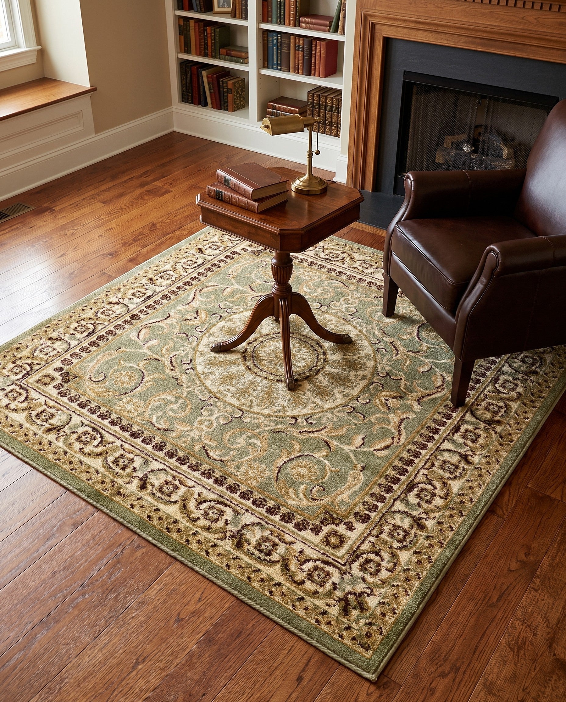 4' x 4' Classic Aubusson Square Rug