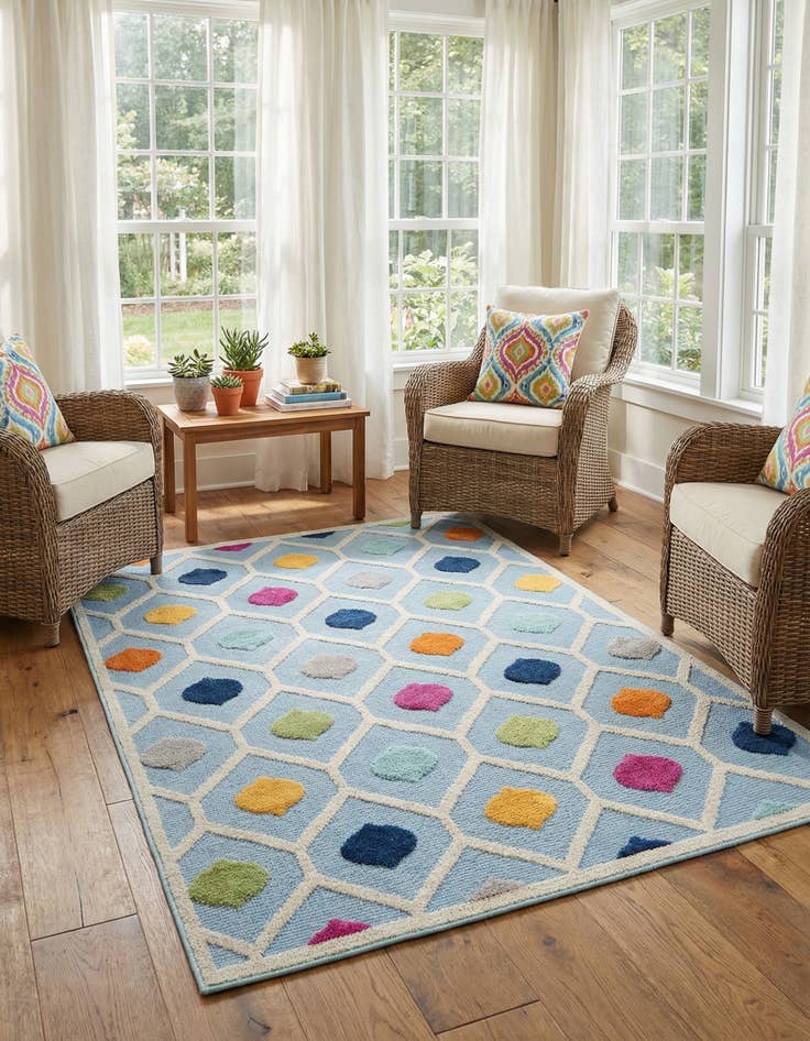 Detail image of  4' x 6'  Washable Aruba Indoor / Outdoor Rug