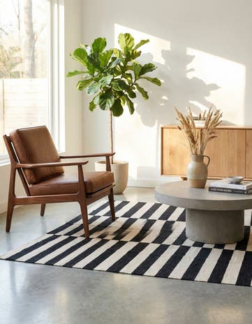 4' 2 x 5' 10 Hand Woven Kilim Modern Wool Rug