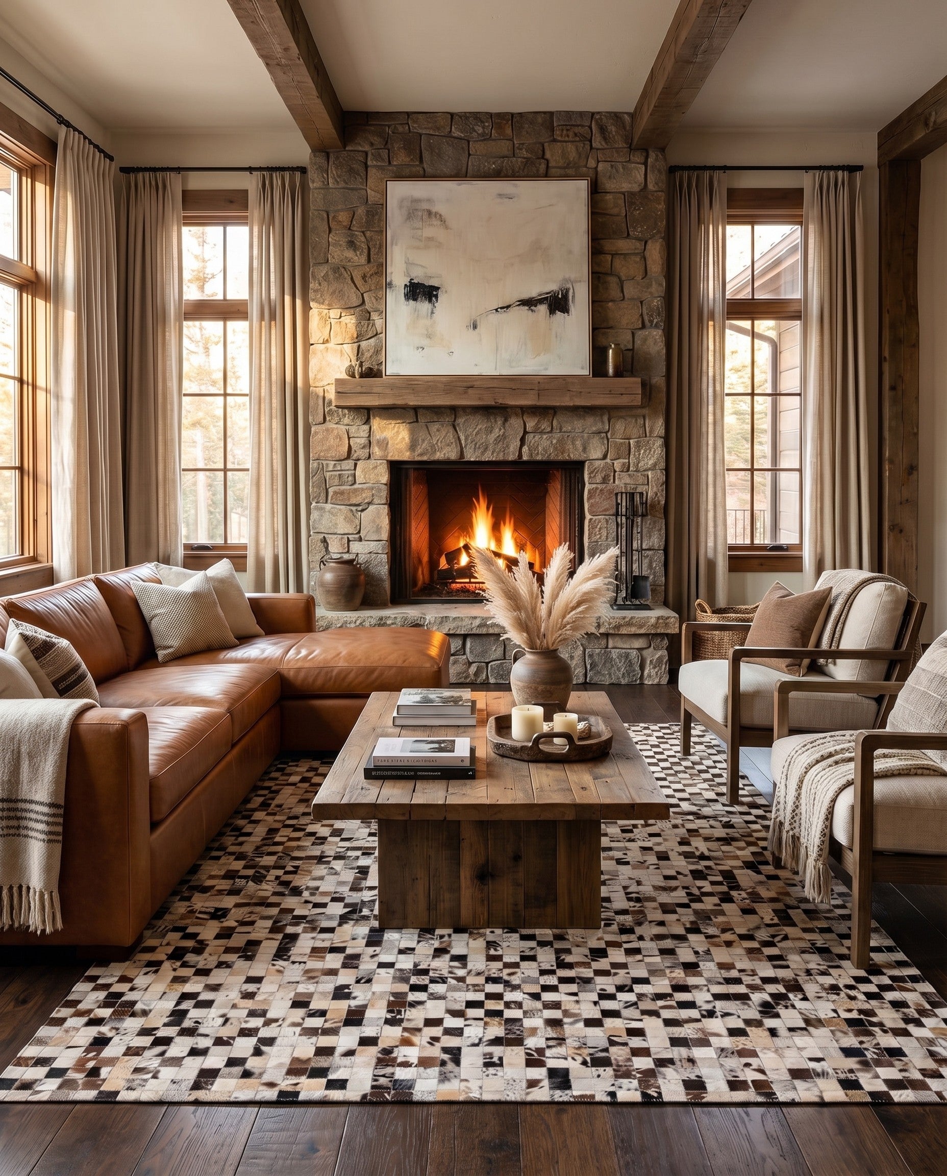 5' x 8' Cowhide Rug