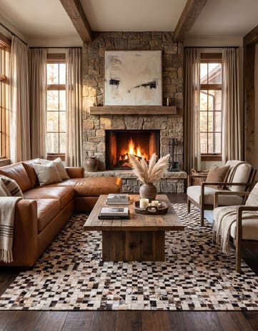 5' x 8' Cowhide Rug
