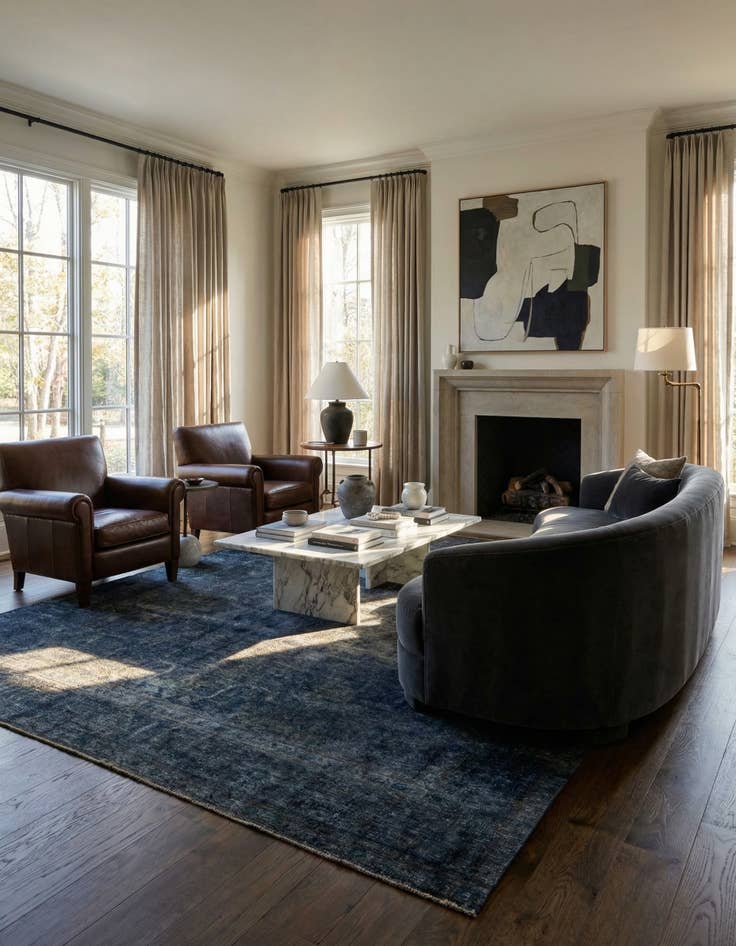 Detail image of 9' 8 x 13'  Hand Knotted Ultra Vintage Persian Wool Rug