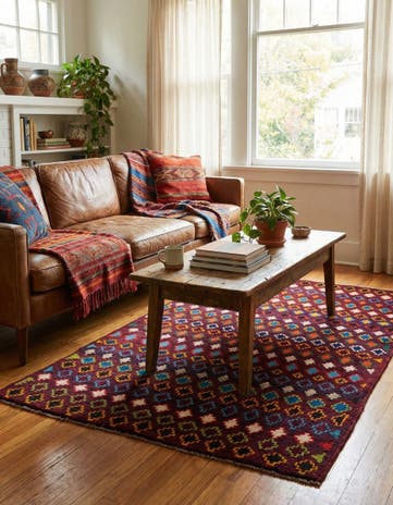 3' 6 x 6' 2 Hand Knotted Balouch Wool Rug