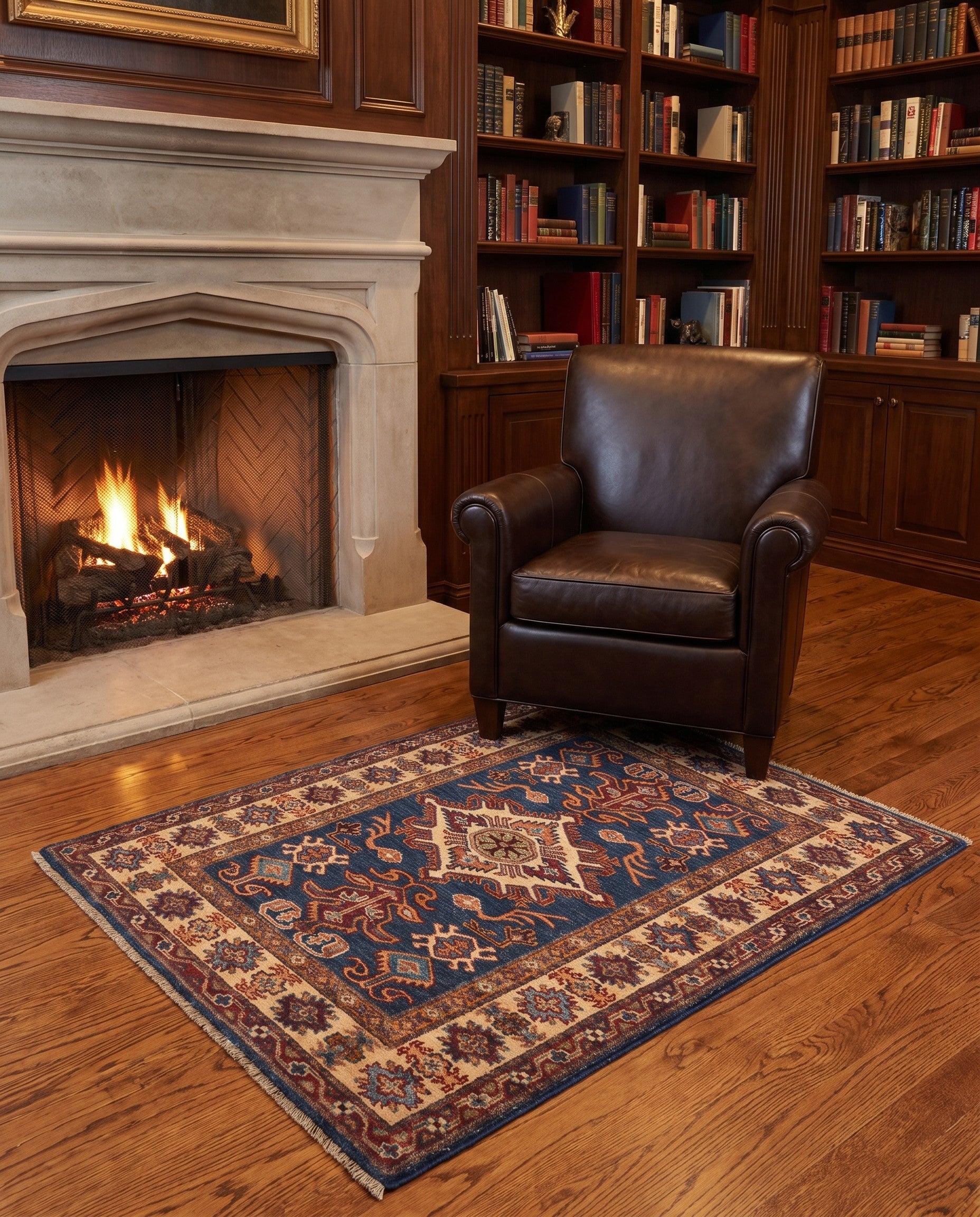 2' 9 x 3' 10 Hand Knotted Kazak Rug