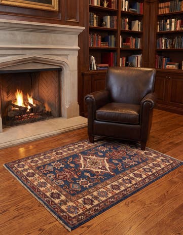 2' 9 x 3' 10 Hand Knotted Kazak Rug