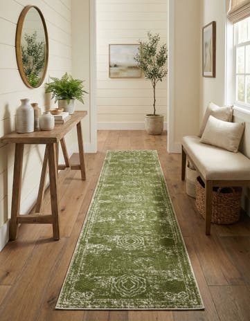 Green Dover Runner Rug
