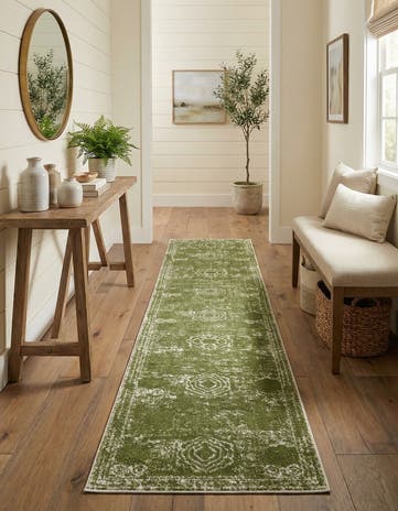 Green Dover Runner Rug