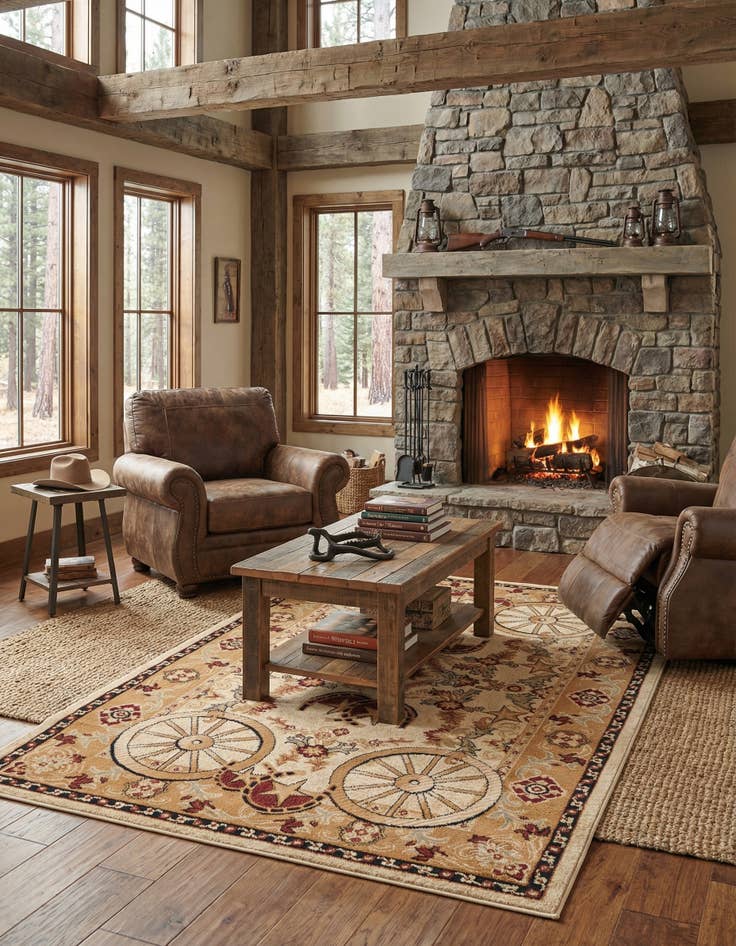 Detail image of 5' 3 x 8' Pioneer Rug