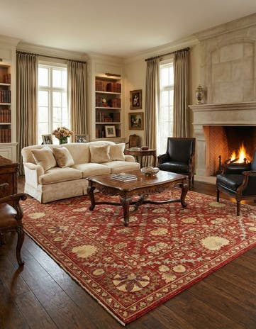 6' 7 x 8' 4 Hand Knotted Ariana Ziegler Oriental Rug