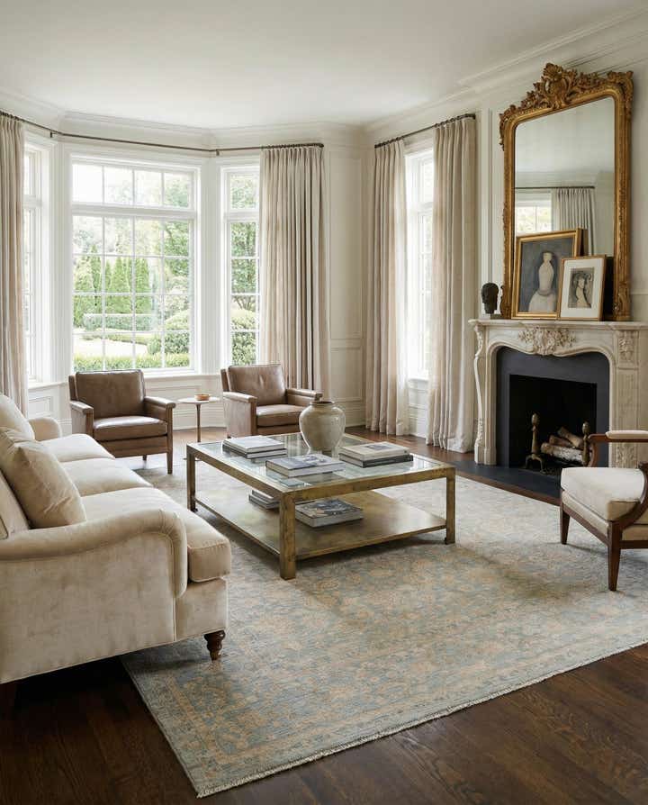 7' 11 x 9' 10 Hand Knotted Ziegler Rug