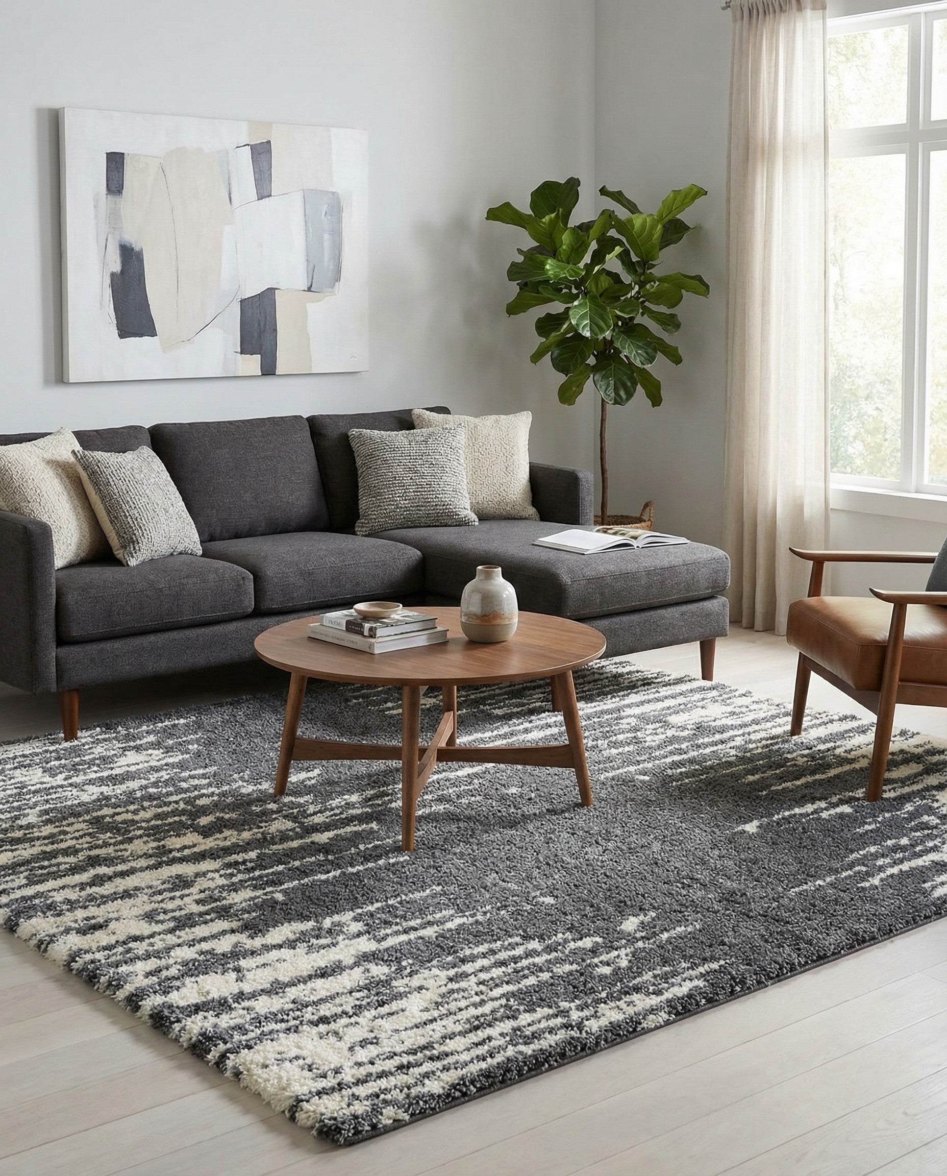  10' x 10' Serenity Shag Square Rug