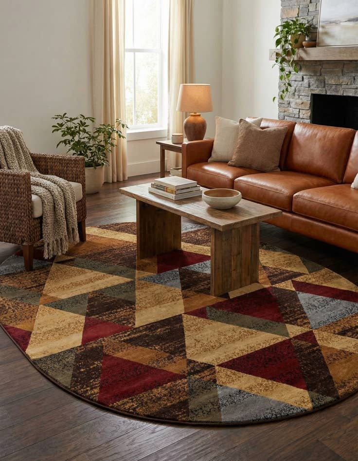 Detail image of  7' 10 x 10' Cafe Oval Rug