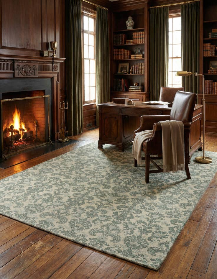 Detail image of 7' 7 x 9' 10 Modern Himalaya Wool Rug