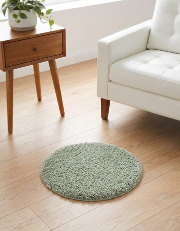 2' x 2' Zermatt Shag Round Rug