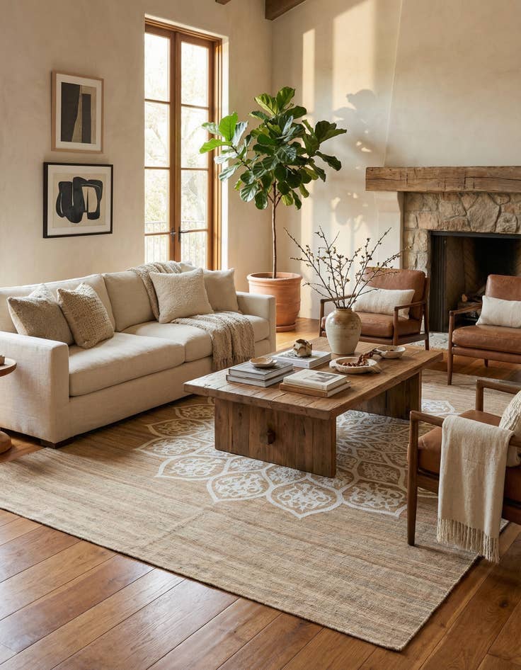 Detail image of 7' 3 x 9' 7  Hand Woven Kilim Modern Wool Rug