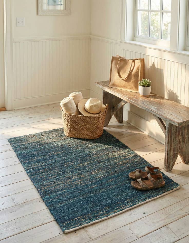 Detail image of 2' 2 x 3' 1  Hand Woven Palm Beach Jute Rug