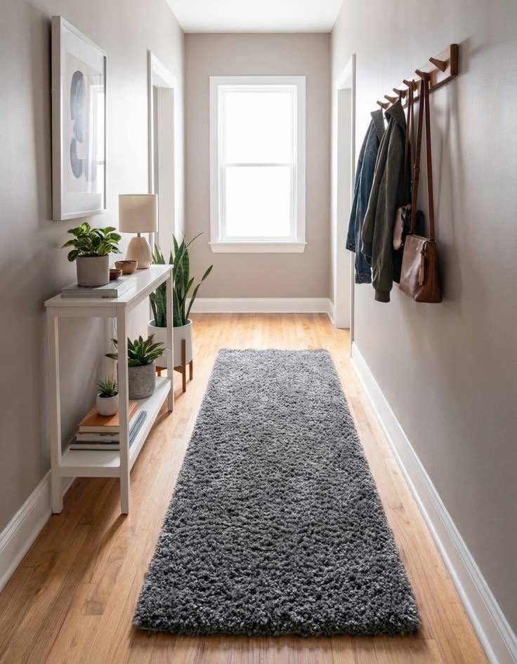 Detail image of 2' 2 x 8' Zermatt Shag Runner Rug