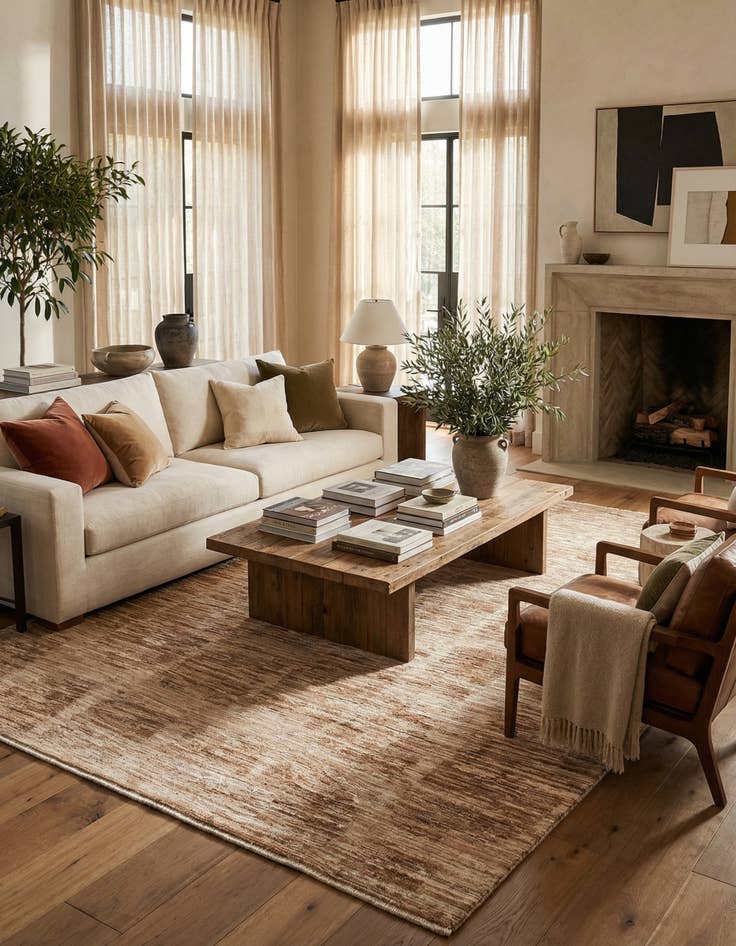 Detail image of 9' 7 x 12' 1  Hand Knotted Moroccan Wool Rug