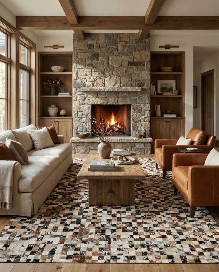 5' x 8' Cowhide - Patchwork Rug