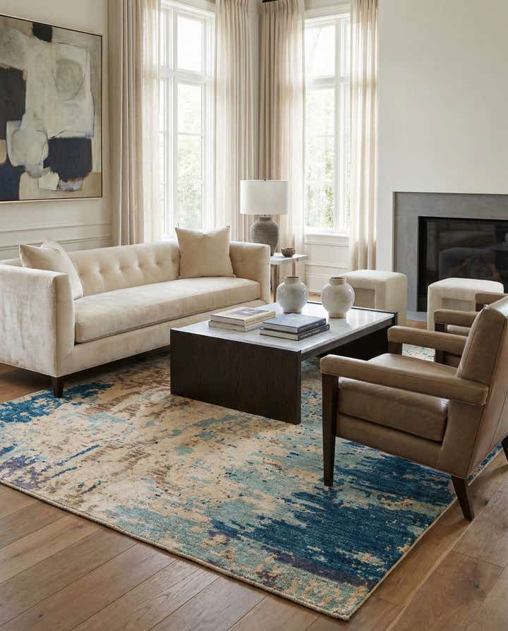 6' 2 x 9' 4 Hand Knotted Darya Rug