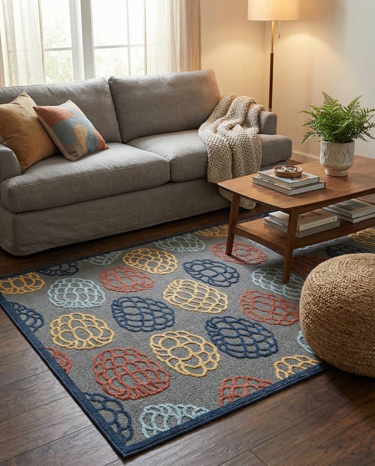 Detail image of 5' x 7' 7 Easy-Clean Indoor / Outdoor Rug