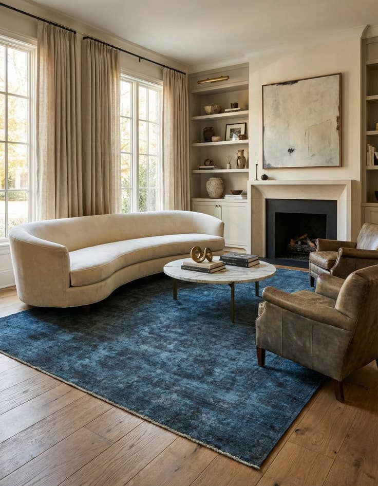 Detail image of 9' 6 x 12' 10  Hand Knotted Ultra Vintage Persian Wool Rug