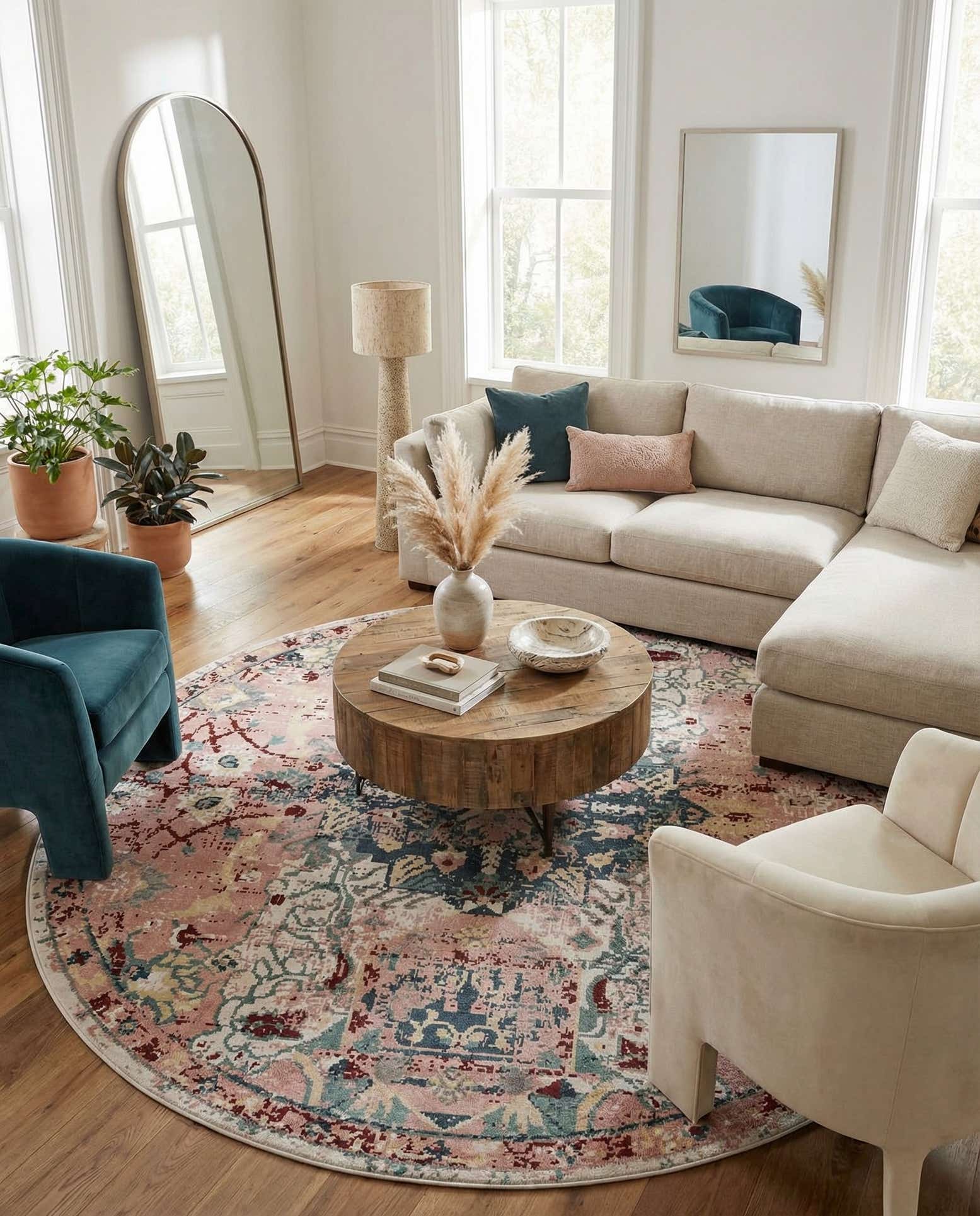 12' 4 x 12' 4 Charleston Round Rug