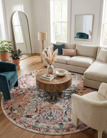 12' 4 x 12' 4 Charleston Round Rug